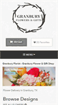 Mobile Screenshot of granburyflowershop.com
